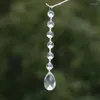 Chandelier Crystal 10pcs/lot Clear Glass Crystals Lamp Prisms Parts Chakra Octagon Hanging Drops Pendants Lighting Accessories