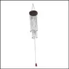 Trädgårdsdekorationer 27 rör 5 klockor Windchime Kapell Wind Chimes Dörrhängande dekoration Jllblw Sport777 Drop Delivery 202 Otplm