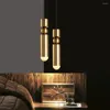 Pendants lampes modernes lustres LED Lightis Bar Ktv Chambre restaurant cuisine bourse de cuisine en m￩tal ￩clairage tube long e27