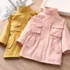 Coat 2023 Spring Autumn Fashion 3 4 5 6 7 8 10 12Years Teenagers Wind Proof Outerwear Coats Kids Slim Waist Trench For Baby Girls