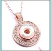 Pendant Necklaces Pendant Jewelry Pendants Of Tree Snap Necklace Without Chains Fit 12Mm Or 18Mm Button Dff0562 Drop Delivery 2021 C Dhjml