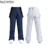 Skidåkning Bib Pants Ski Men Kvinnor förtjockar vindtät vattentät bomull Vinter utomhus sport snowboard varma andetag overaller unisex l221025