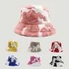 Banie / Caps de crâne Femmes Fashion Cow Imprimer Bucket Chapeaux Femmes Hiver Outdoor Faux Faux Pêcheur Pêcheur Panama Panama Velvet Soft Furry Sun Hat T221020