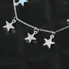 Неклеты Лето светящаяся лодыжка звезда звезда подвесной браслет сандалия сексуальная пляжная цепь женщин женские ювелирные изделия c66