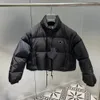 Designer geschnittene Jacke für Frauen leichter Puffer Winterkragen Parkas Mode Kurzjacke Stil Slim Corset Out Wind Breaker Pocket Lady Warm Coats S-L