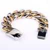 Link Bracelets Buy Various High Quality Gold Colour Classic Big Mens And Womens Titanium Fashion Jewelry