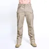 Spodnie Outdoor Mens Taktyka wielokrotna kieszonkowa wojskowa miejska dojeżdżająca dojeżdżająca spodnie spodnie Mężczyźni Slim Fat Cargo Pant 6xl