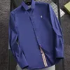 ロングババリークラシックバーブリーリーブリティッシュジャケットシャツコートスプリングメンズアンドスリーブ秋の新しい刺繍bファミリースタイルビジネス1291