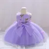 Mädchenkleider, Babykleid, Hochzeitskleid, Blumenparty, handgenähtes Blumenmuster, Geburtstag, Prinzessin, 6–24 Monate, L1839XZ