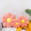 Stuffed Petal Flower Cushion Girl Room Decor Sunflower Pillow Bay Window Pink Flower Setting for Kids Bedroom Seat Pillows