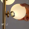 Lâmpadas de chão Pé de cristal para decoração de casa no estilo nórdico iluminação dourada de iluminação dourada quarto arte criativa arte