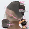 Krullend 360 volle kant voorkant menselijk haarpruiken voor vrouwen Braziliaanse losse diepe golf frontale pruik voorgeplukt 30inch