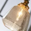مصابيح قلادة حديثة LED E27 مصباح الزجاج المصابيح الذهب المعلقة للمنزل غرفة المعيش