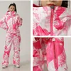 Skijacken Einteiliger Skianzug Damen Outdoor Snowboardjacke Overalls Verdickte Thermooveralls Set Winddicht Wasserdicht