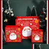 Gift Wrap Merry Christmas Gift Paper Bags Xmas Packing Bag Snowflake Candy Box New Year Kids Gifts Wrap Decorations Fy4761 Drop Deli Dhokd