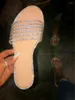 Slippers 2022 BANQUET Bling Flat Disual Outdoor Sandals Home Home Date Beach Flip Flop Sliver Cross Slides Rhinestone Slides