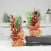 Christmas Decorations Decorative Tree Decor 3D Effect Improve Ambience Tiny Miniature Artificial