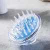 Autres fournitures de toilette pour le bain Crystal Clear Silicone Shampooing Brosses Massage du cuir chevelu Brosse Peigne Shampooing Masseur Cheveux Bain Outils Accessoires Nouveau