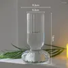 Vases Nordique Minimaliste Creative Vase En Verre Transparent Étanche Fleur Conteneur Salon Ornements Décor À La Maison