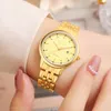 Wristwatches 2022 Men's Watches KKY Fashion Personality Luxury Watch Couple Quartz Female Gold Stainless-Steel Lady Dress Business