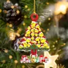 2022 Kerstmis gepersonaliseerde ornamenten Home Decoratie Kerstboom Decors Wood Baseball Dieren Bus Shaper Hangers voor Kerstmis 9x6cm Wly935