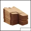 Emballage cadeau Différentes tailles Boîte d'emballage en papier kraft Petites boîtes en carton Square Factory Wholesale Drop Livraison 2021 Hom Otw39