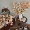 装飾花ネイビーウェディングデコレーションchrysanthemum boho home decor roses bouquet fake