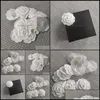 Другие модные аксессуары Diy Part Selfadhesion Camellia Flower Stick On Bag or Card For C Boutique Packing Otue6