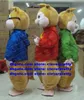 NIEUW ALVIN EN DE CHIPMUNKS MASCOTE Kostuum volwassen stripfeestfestivals en vakantie Kindergarten Pet Shop CX019