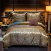 침구 세트 Jacquard Weave Duvet Cover Bed Euro Bedding Set Double Home Textile Luxury Pillowcases Bedroom Comforter 220x240 No Sheet 221025