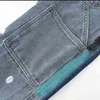 Men's Pants Trendy Galleryes Classic Dept Street Same High Biber Splash Micro Bell Bottoms Brand Contrast Color Stitched Loose Jeans