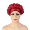 Afrikansk m￶nster headwrap hattar f￶r kvinnor f￶rebundet afrikera designer Bonhets turban knut aso oke africaine turbante auto gele gc1746