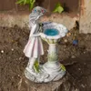 Solar Garden Lights Fairy Staty Outdoor Waterproof Angel Figurine Garden Decorative Ornament Lamp For Gardens Backyard