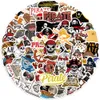 50pcs Cool Pirates Skull Stickers DIY Skateboard Laptop Bike Guitar Phone Motorcycle Car Waterproof Sticker