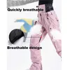 Esquí BIB Pantalones Coups Invierno Esquí Hombres Mujeres Producto de calidad A prueba de viento Impermeable Cálido Hielo Nieve Pantalones Snowboard Cintura Protección L221025