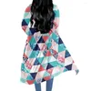 Damesgeulcoats zes -11 custom je ontwerp sublimatie print dames strandstijl lange cover up cloak cape zon proof robe drop