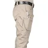 Spodnie Outdoor Mens Taktyka wielokrotna kieszonkowa wojskowa miejska dojeżdżająca dojeżdżająca spodnie spodnie Mężczyźni Slim Fat Cargo Pant 6xl