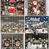 Adesivos de parede adesivos de feliz natal adesivos de janela Papai Noel Decorações de janela de parede de natal para casa adesivo removível do ano feliz 221025