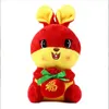 2023 Chinese Rabbit Plush Toy Doll Cute Bunny Deco fylld Animal Creative New Year Special Gift 14CM4690859