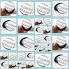 Car Stickers 20Pcs Car Steering Wheel Sticker Decoration Stickers Blue White Center Hubcaps All Sizes Drop Delivery 2022 Mobiles Mot Dhwjx