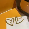 Дизайнерские серьги-обручи, круглые серьги-гвоздики с надписью «Любовь», женские буквы с бриллиантами, подарок на день Святого Валентина, свадебные женские серьги с покрытием, серебряные, золотые серьги1992383