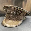 Береты 2022, военная шляпа в стиле стимпанк, немецкая офицерская армейская панк-шляпа, кепка для косплея на Хэллоуин с очками8484439