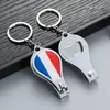 Qatar World Cup Openers Football Fans Small Gift Flag Mönster Nagel Clipper Bottle Opener Keychain JNB16635