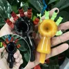 Accessoires pour fumer Halloween Pipe en verre Pyrex Pipes à main 3D Brûleur à mazout Dab de 4,3 pouces avec herbe sèche pour conduite d'eau