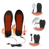 Solette per scarpe riscaldate USB Piedi Calzini Calzini Calzini Tappetino Riscaldatore Piedi Lavabile Riscaldante Elettrico