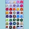 Haargummis Elegant Veet Hairring Scrunchie Frauen Mädchen Elastische Haargummis Gummibänder Gummizubehör Krawattenseil Pferdeschwanzhalter Hea Dhubm