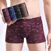 Underpants 4pcs/로트 얼음 실크 맨 복서 반바지 속옷 항균 복서 쇼트 Cueca 남성 팬티 패션 렌즈리 4xl