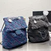 Backpack Style Bag Denim Luxury Designer Brand Fashion Shoulder Bags Handbags Women Letter Purse Phone bag Wallet Totes Chain High Quality