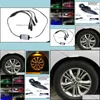 Altri accessori esterni Nuova ruota per auto Sopracciglio Luce Decorazione esterna 4X1Set 1224V Bianco/Nero/Argento Consegna goccia 2022 Cellulari Dhyb4