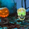 Lawn Lamps Ornament Solar Light Ornaments LED Garden Lights Creative Glowing Skull Halloween Decorations